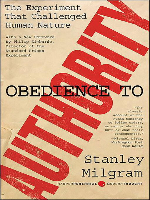 Title details for Obedience to Authority by Stanley Milgram - Available